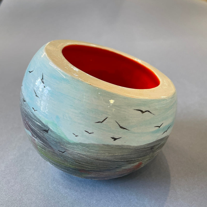 Medium seascape nest bowl by Sarah Moss