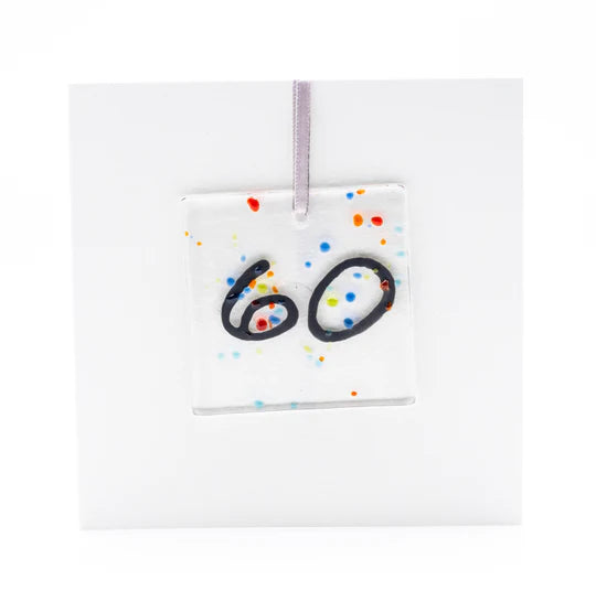  "60" Hanging Decoration birthday card by Marc Peters