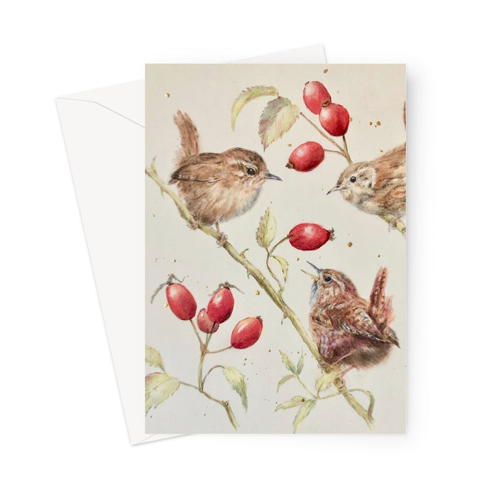 Chime of Wrens Greeting Card