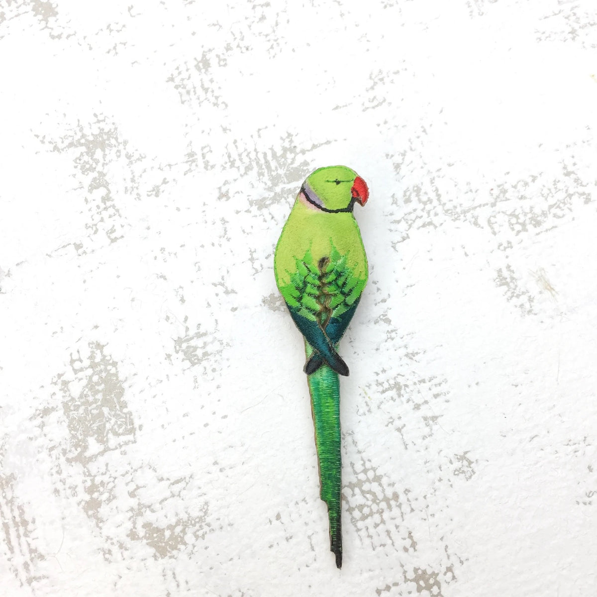 Parakeet Brooch by Vikki Lafford Garside