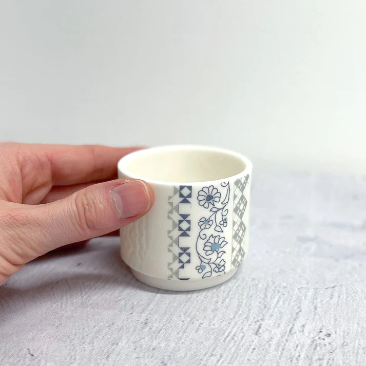Small Etched Fusion Jasmine Porcelain Tealight