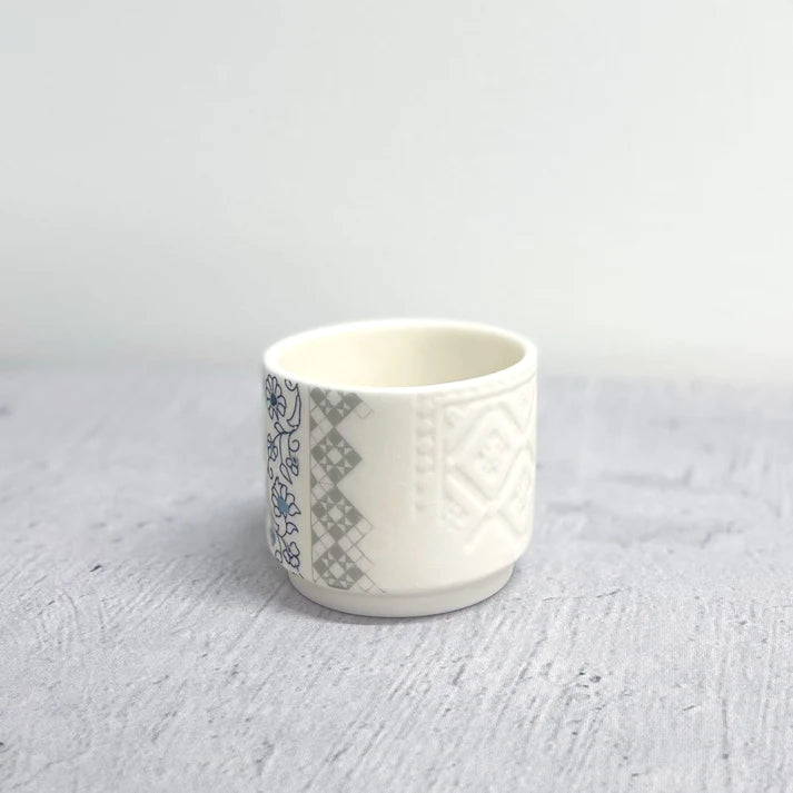 Small Etched Fusion Jasmine Porcelain Tealight