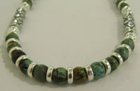 African Turquoise Necklace by Anne Farag
