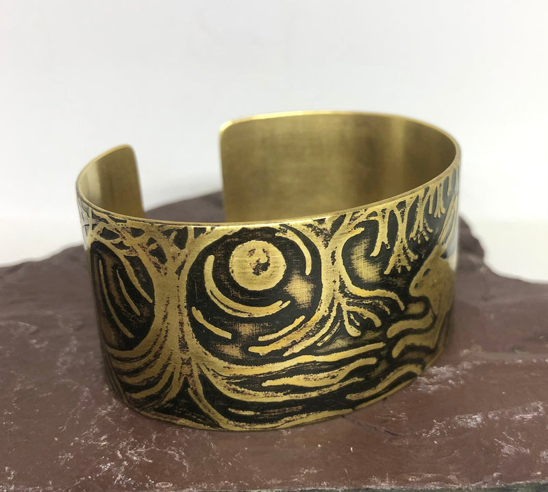 Hare Design Cuff by Anna Roebuck