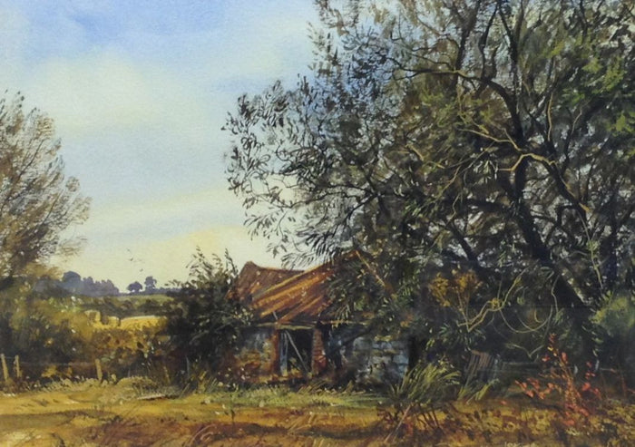 An Old Barn in August by Edward Stamp