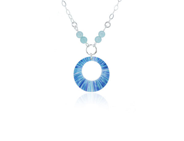 Anemone Blue Pendant by Pixalum