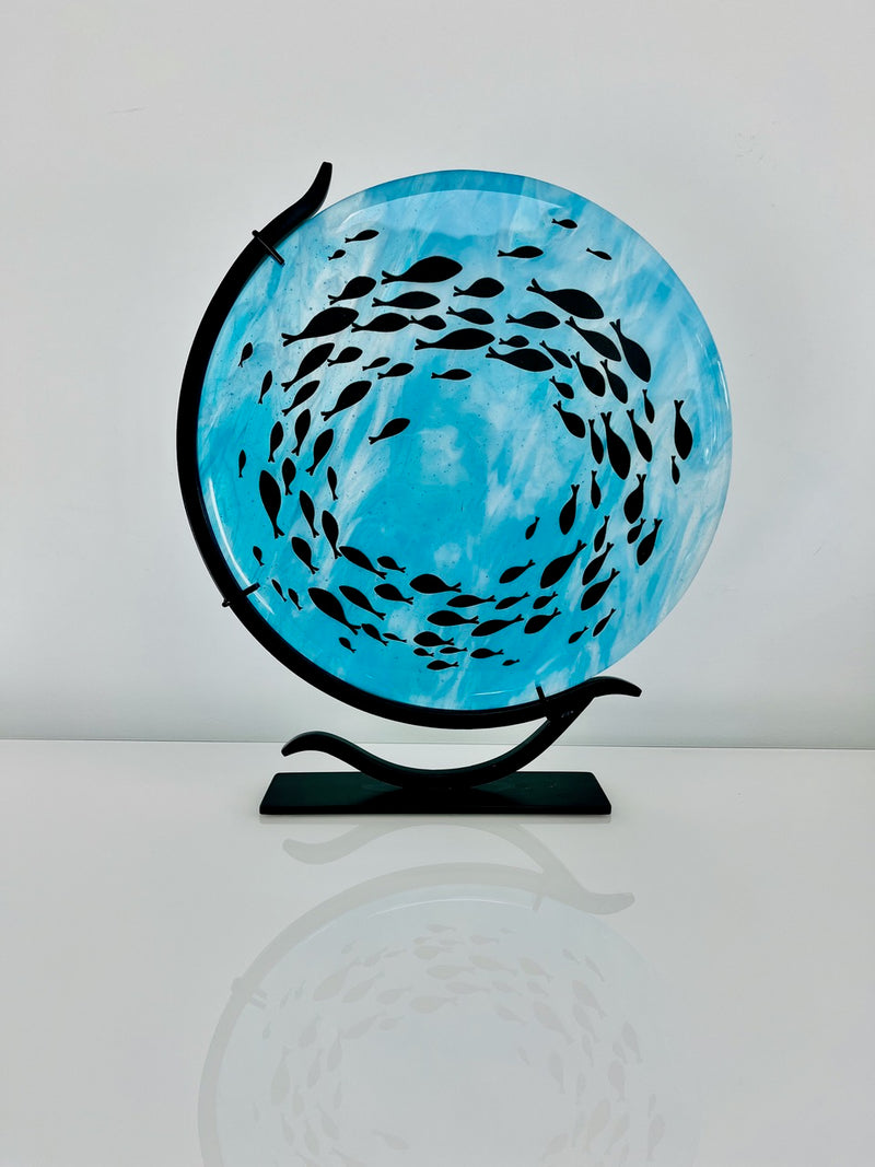 "School of Fish" glass by Anna Croxen