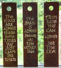 The Grass - Lasercut Corten Steel by Annet Stirling