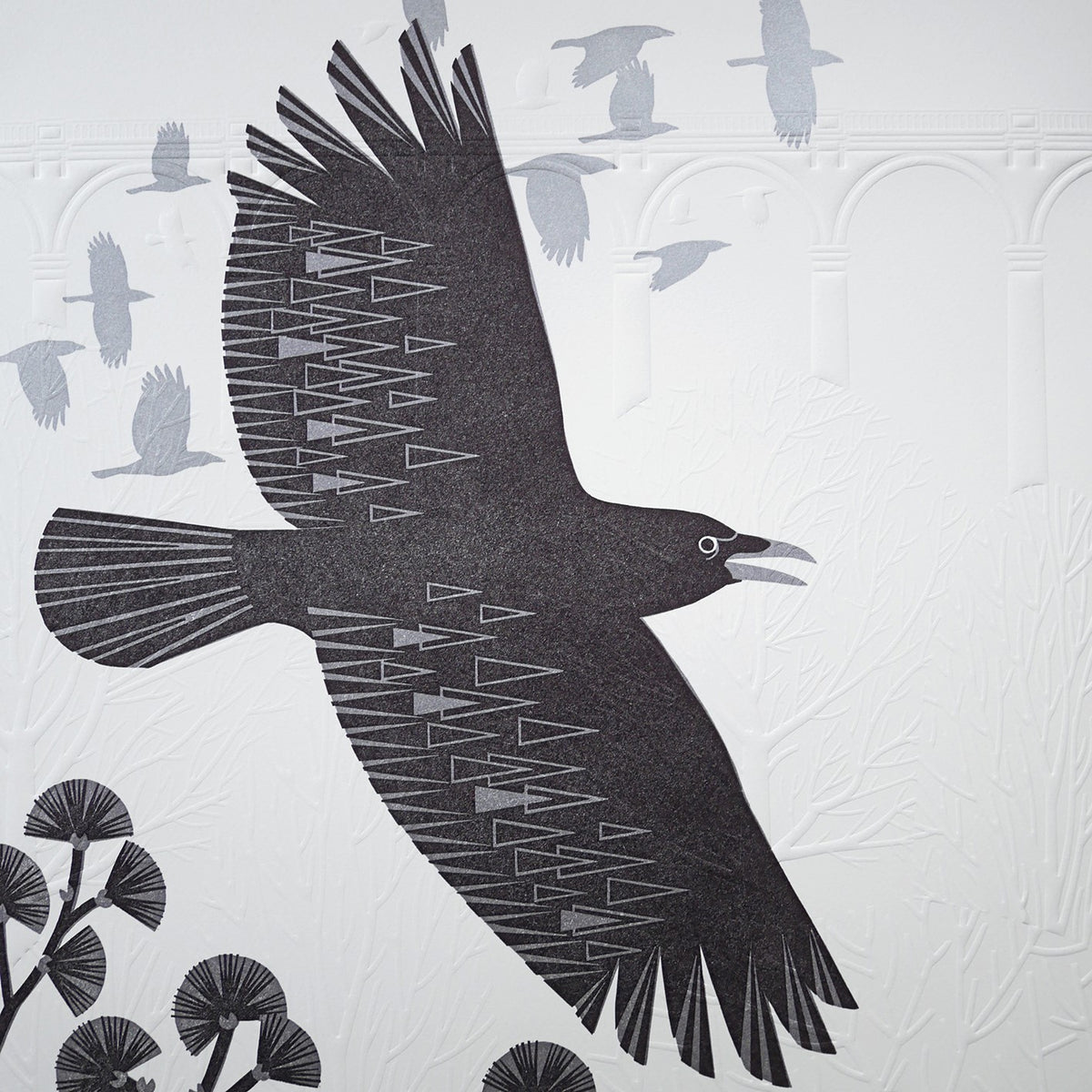 Flying Crows at the Viaduct By Ashley Hutchinson