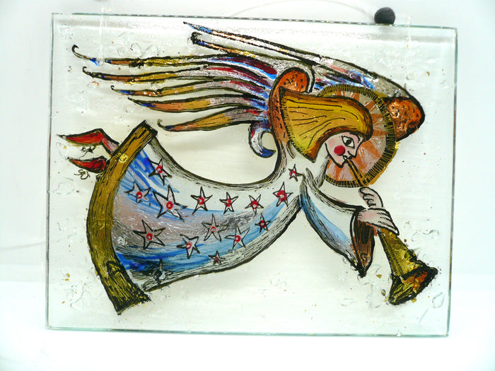 Flying Angel - stained glass by Bryan Smith (BJS312)