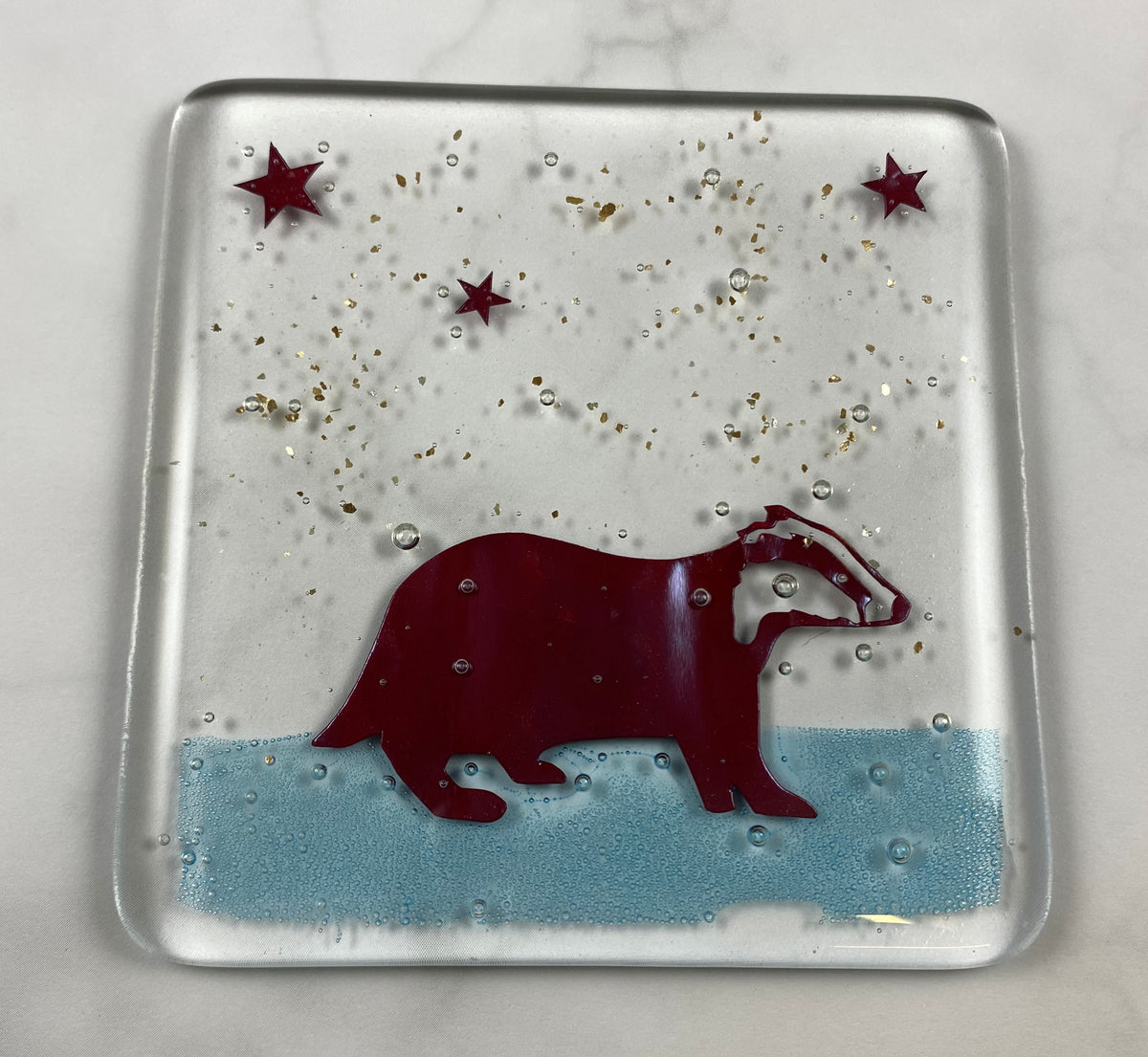 Badger Coaster by Becky Haywood