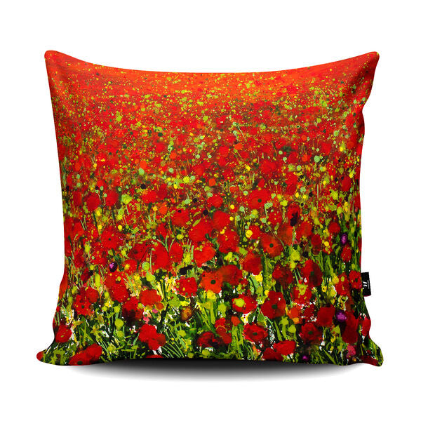 Poppyfield IV Cushion by Becca Clegg
