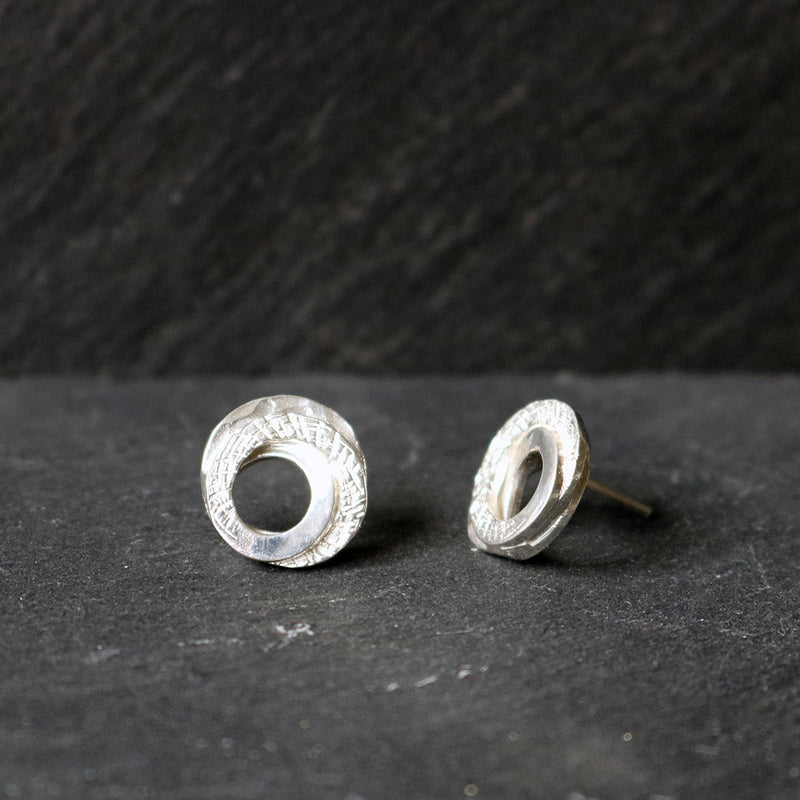 Silver Stud Earrings by Chris Lewis (CL52)