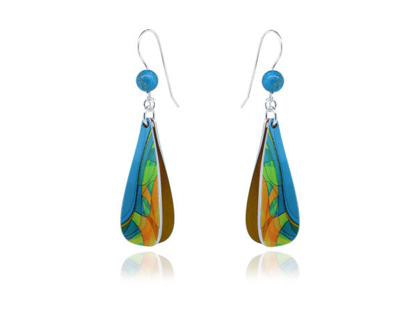 Cha-Cha Turquoise Earrings by Pixalum