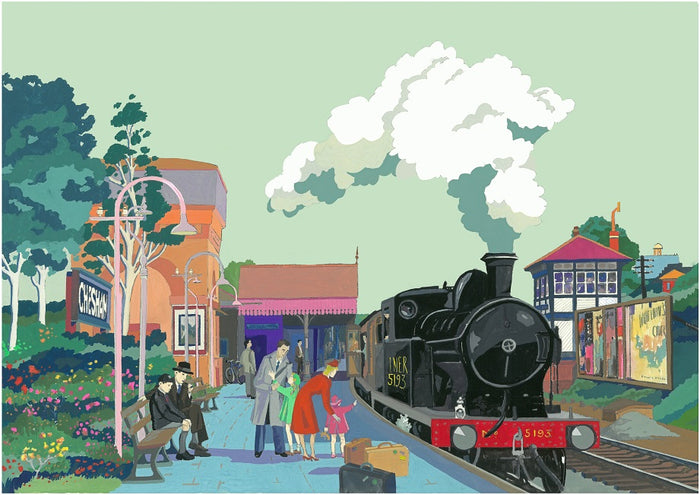 "Chesham Station" limited edition print by Mary Casserley