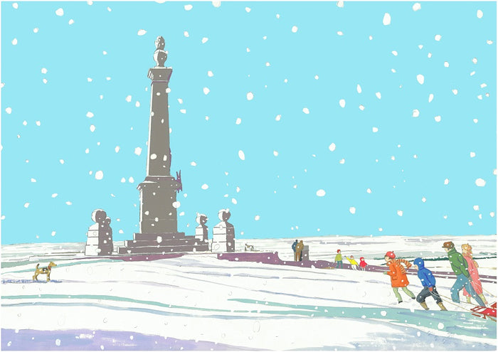 Coombe Hill in the Snow by Mary Casserley