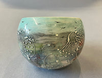 Medium slip trail nest bowl by Sarah Moss