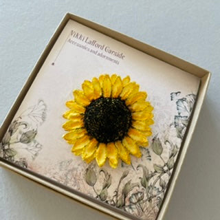 Sunflower head Brooch