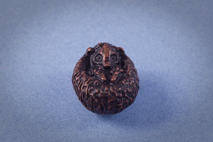Miniature Bronze Sleeping Hedgehog