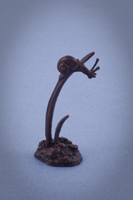 Snail - Minaiture Bronze Snail by David Meredith