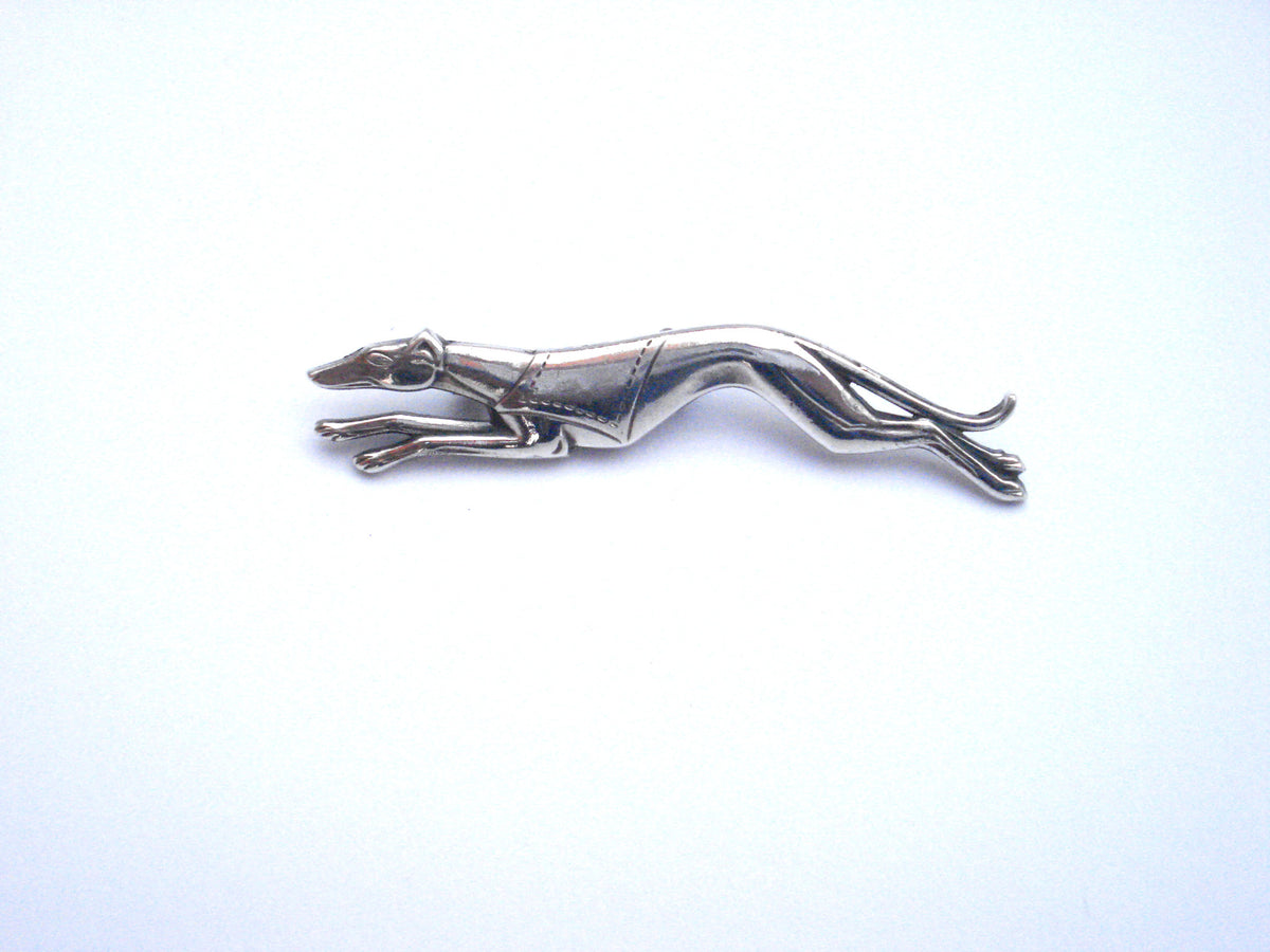 Jess Lelong Deco Greyhound Brooch