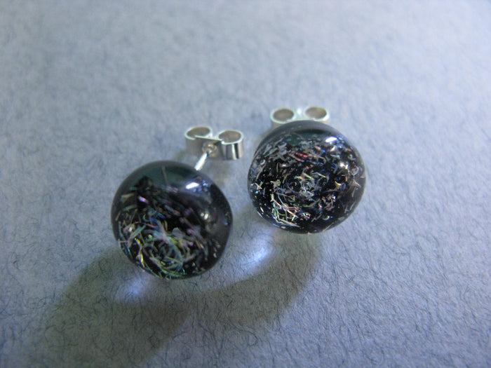 Dichroic Galaxy Ear Stud by Glenn Godden