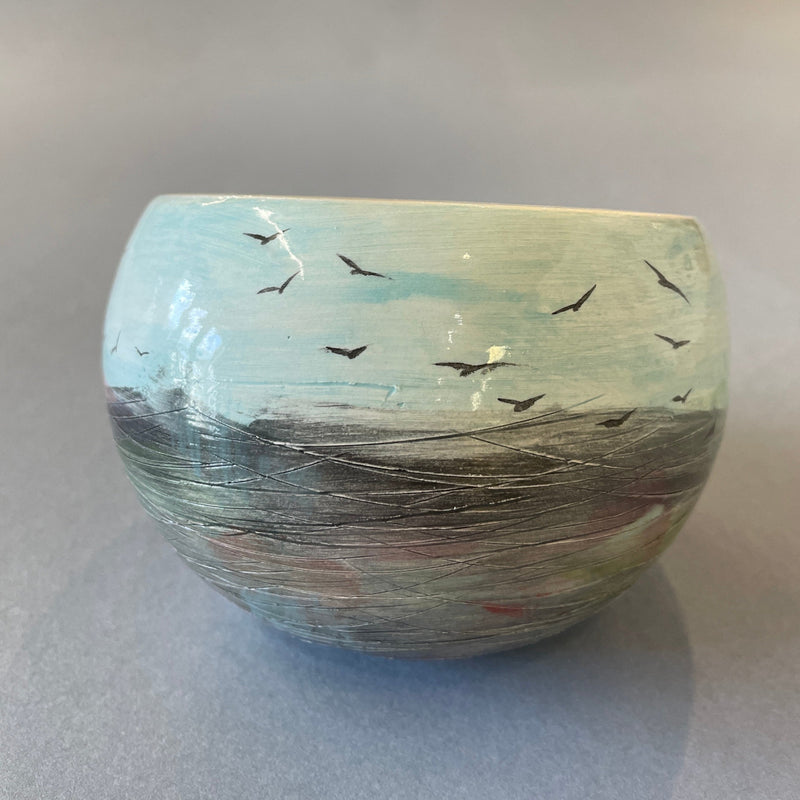 Medium seascape nest bowl by Sarah Moss