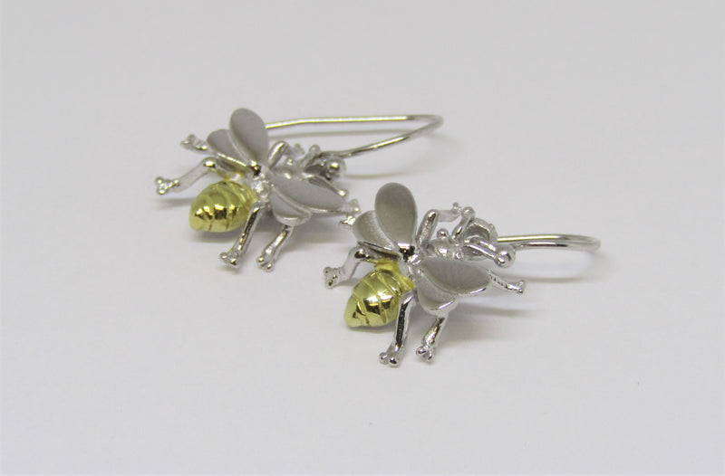 Bee Earrings made by Madeleine Blaine.