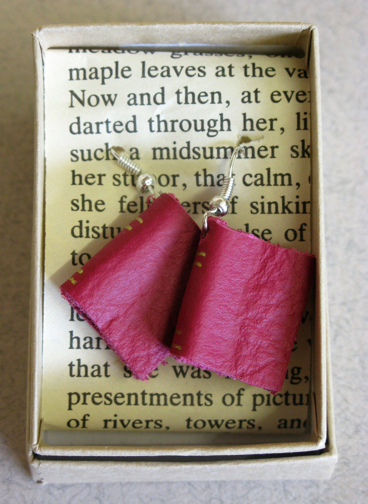 Pair of Miniature Book Earrings