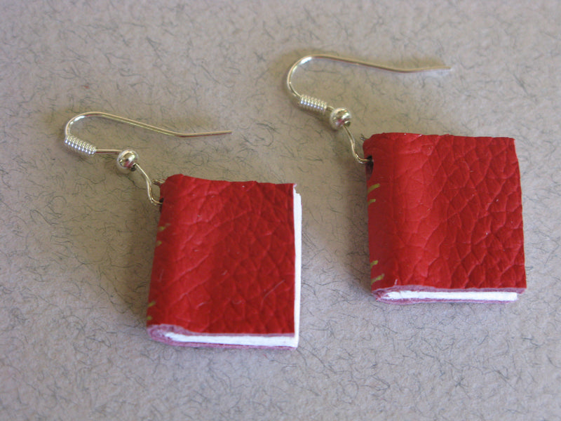 Pair of Miniature Book Earrings