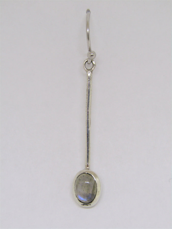 Sequola Earrings with Labradorite made by Madeleine Blaine.