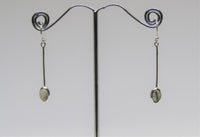 Sequola Earrings with Labradorite made by Madeleine Blaine.