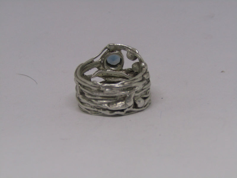 Fused Wire Ring Topaz by Xuella Arnold