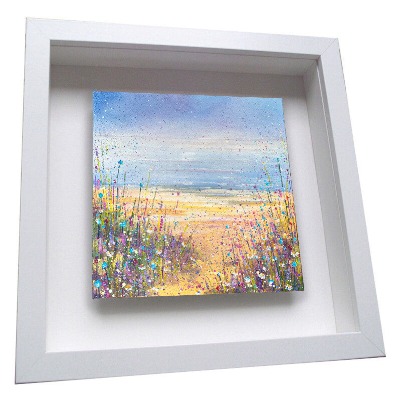 "Going to the Beach" Printed ceramic tile by Emily Ward