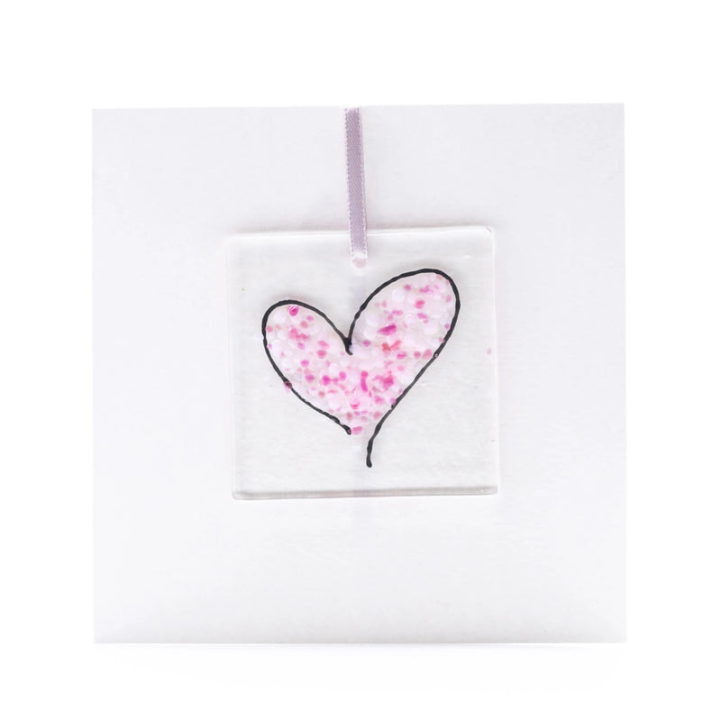 Heart Glass Decoration card