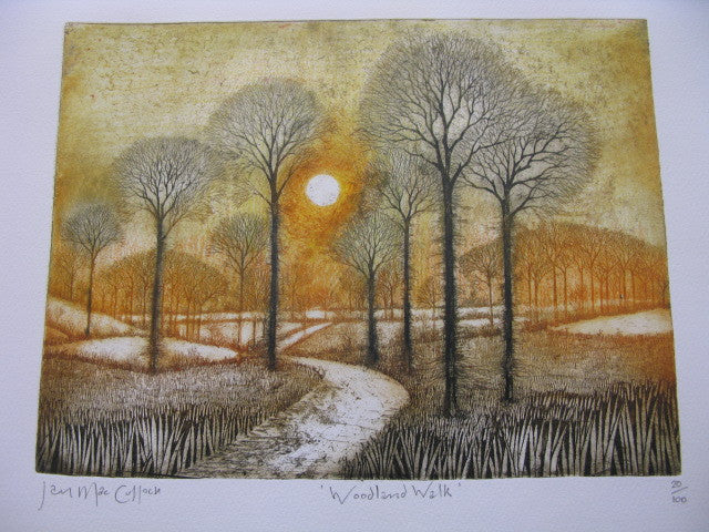 Etching print hand-produced by Ian MacCulloch