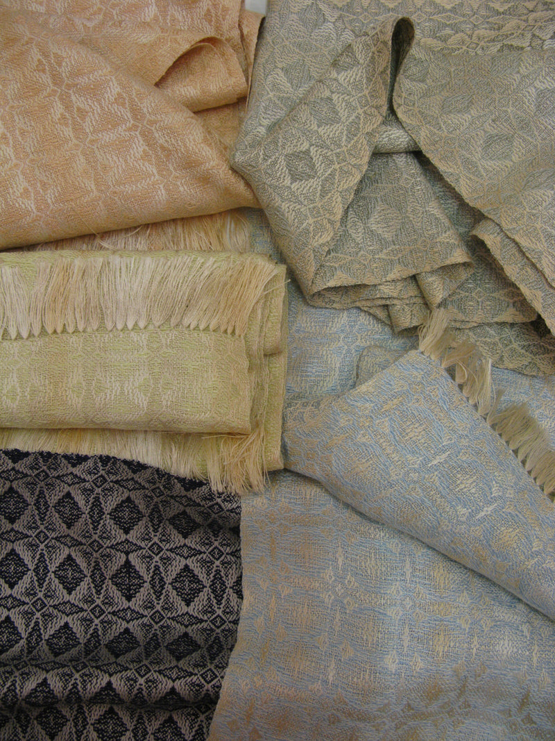 Hand Woven Silk Scarves by Ann Brooks
