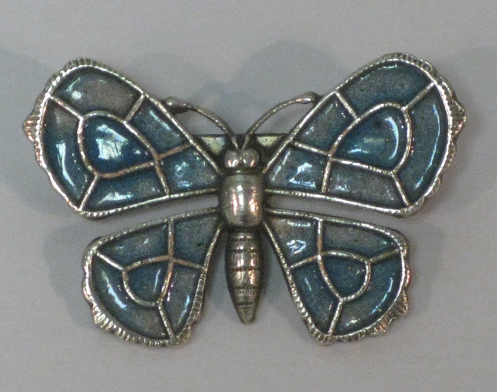 Small Blue Butterfly Brooch, Jess Lelong