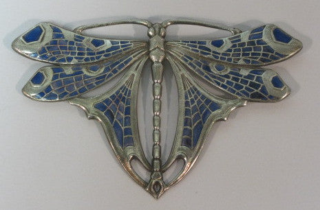 Blue Dragonfly Brooch, Jess Lelong