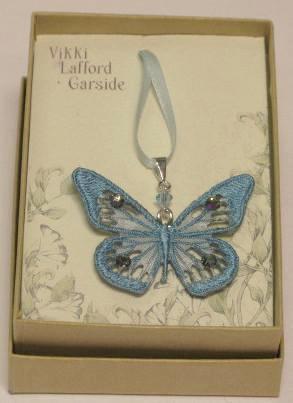 Butterfly Pendant with Swarovski Crystals