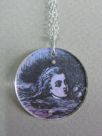 Alice in Wonderland Design Reversible Necklace