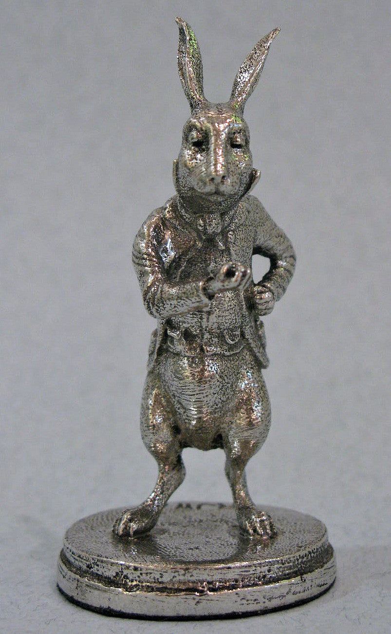 The White Rabbit - Miniature Pewter Figurine by Robert James