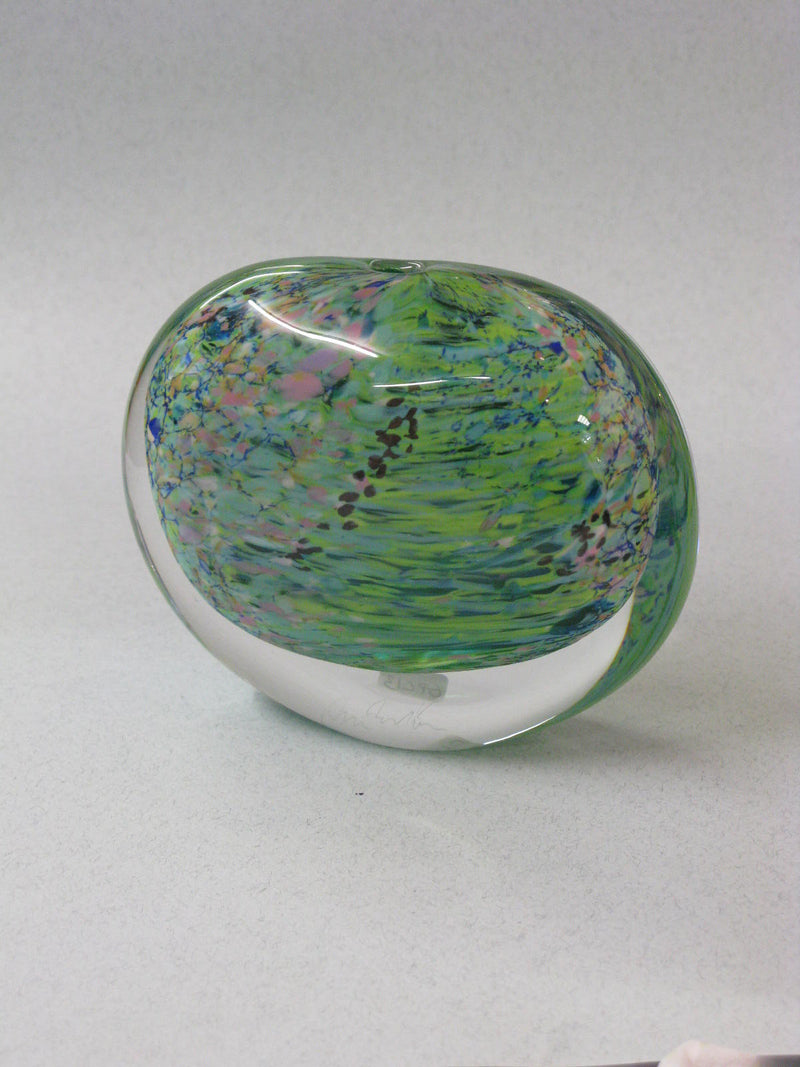 Hand-blown glass form by Peter Layton