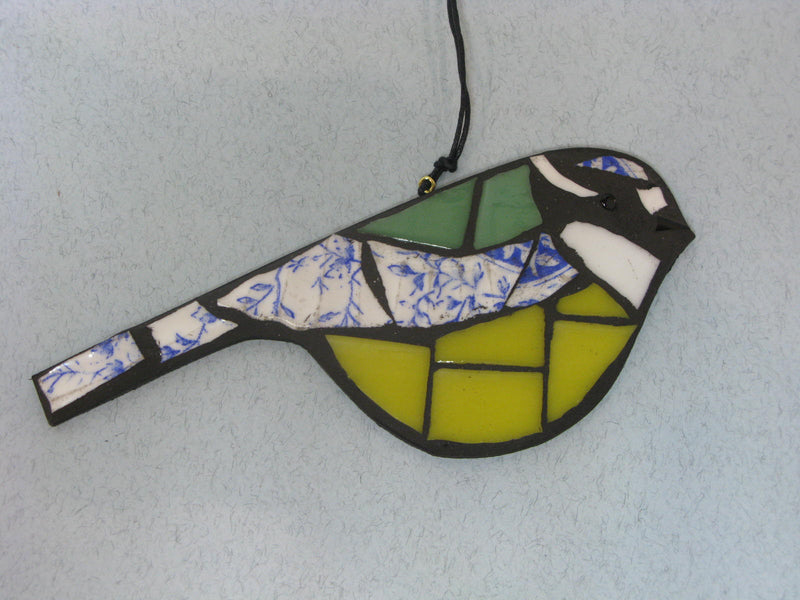 Mosaic Blue Tit by Helen Clues