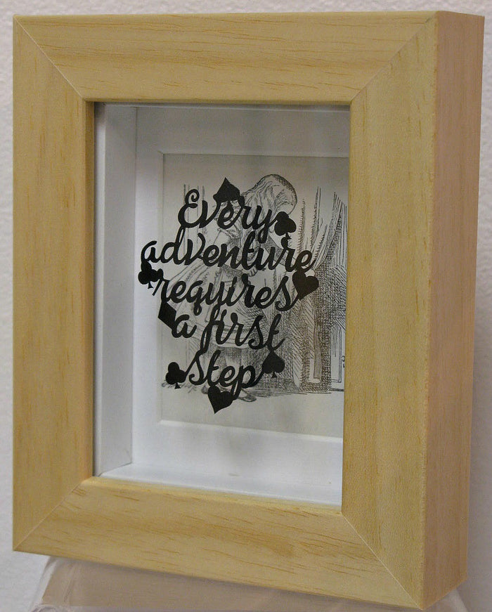 Every Adventure - Hand-Cut Miniature Paper Cut by Loz Morgan (from a design by Paper Panda)