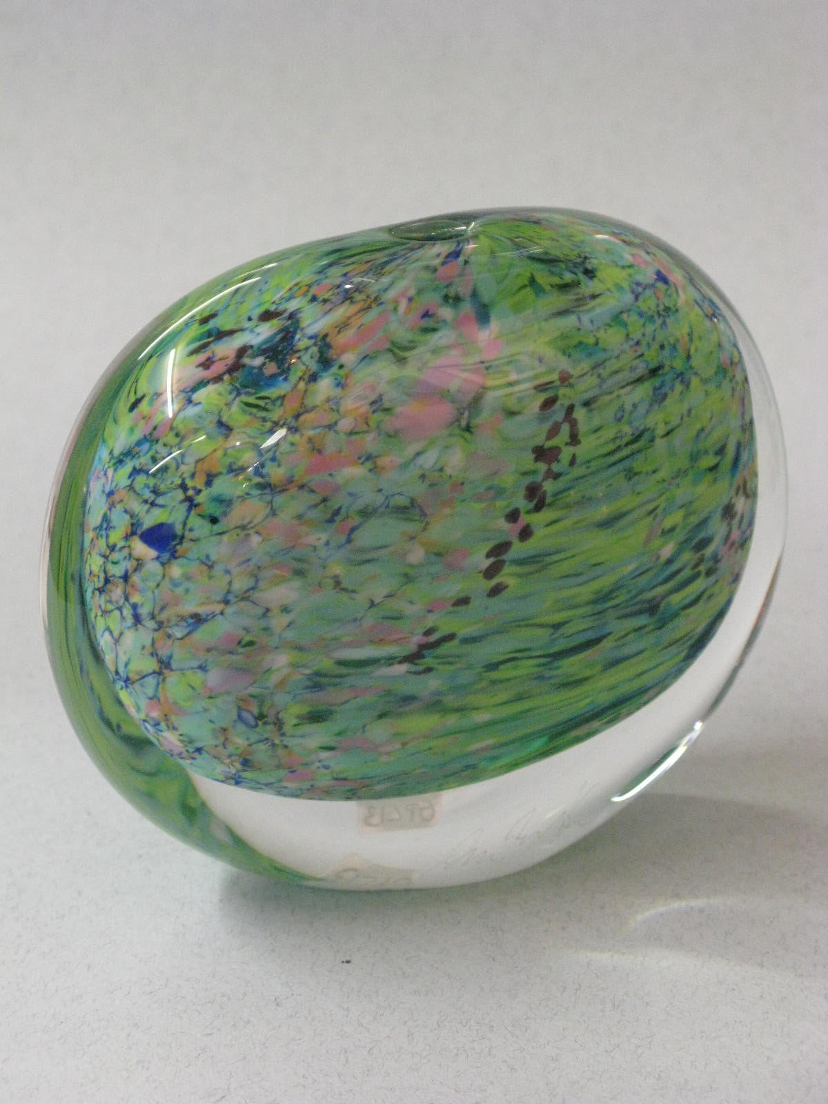 Hand-blown glass form by Peter Layton