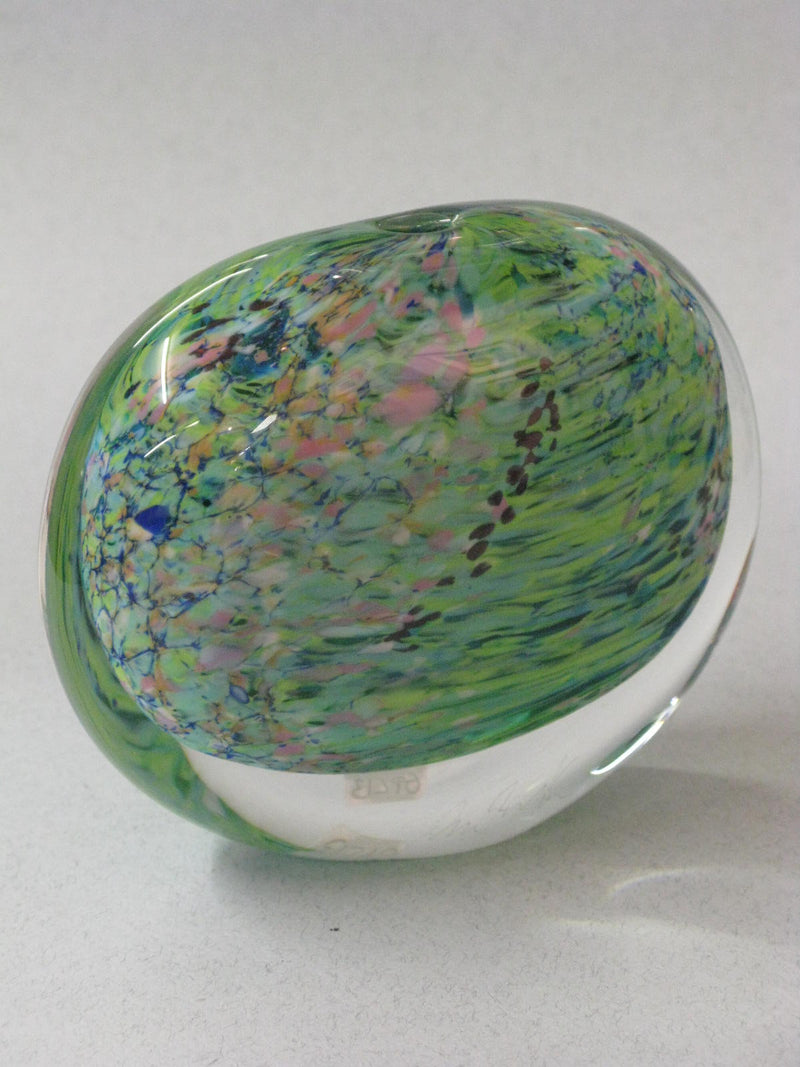 Hand-blown glass form by Peter Layton