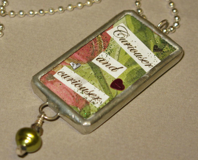 Curiouser and Curiouser Art Jewellery Pendant Necklace