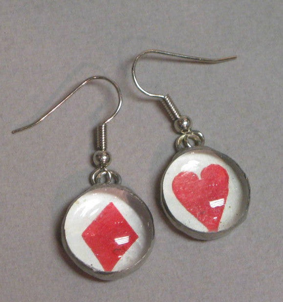 Alice Art Jewellery Earrings Diamonds & Hearts