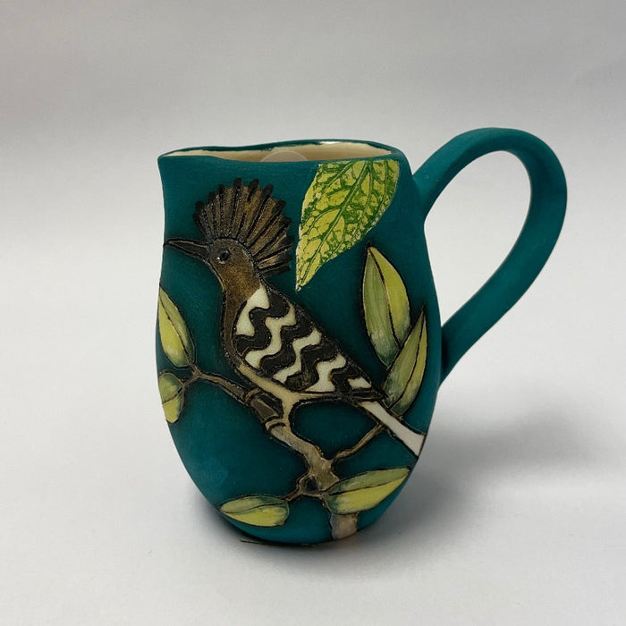 Small Teal jug by Jeanne Jackson